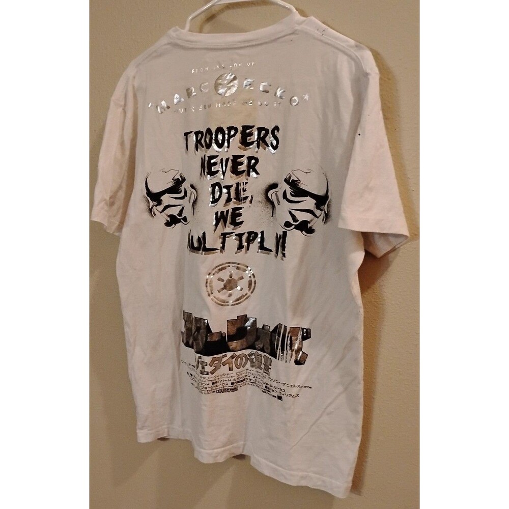 Rare 2009 Marc Ecko Star Wars Troopers Never Die Shirt Large Return of the Jedi